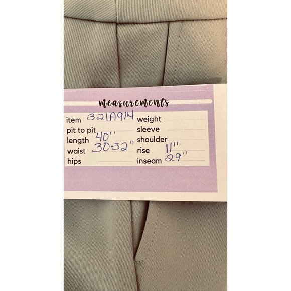 NWT Open Edit Size 6 Sage Green Wide-Leg Trousers Polyester Pockets High Waisted - Picture 6 of 9